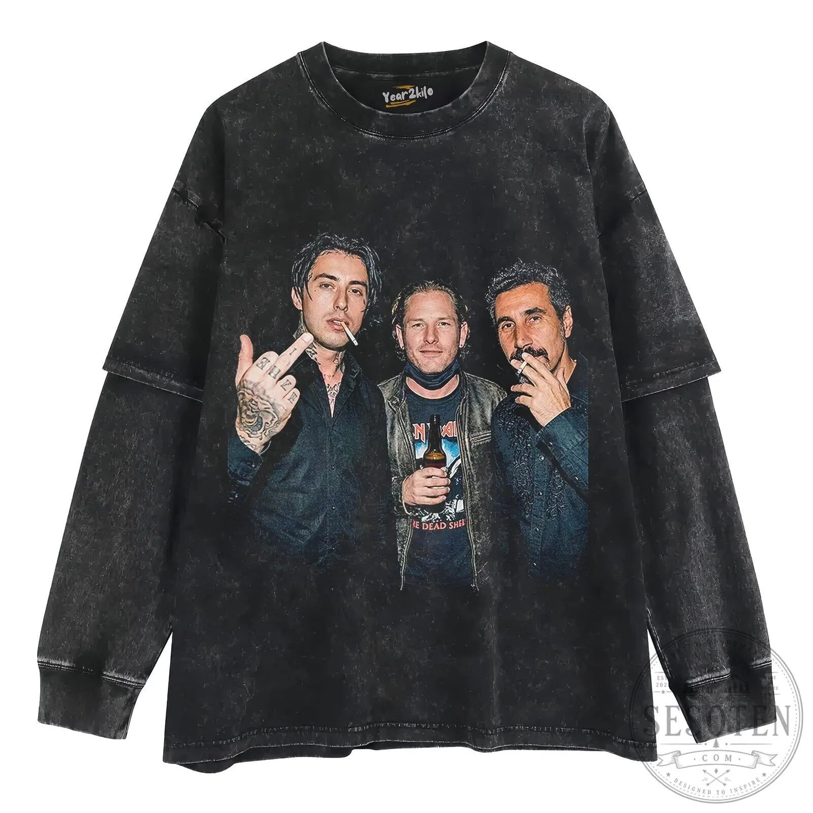 Ronnie Radke Corey Taylor Serj Tankian Music Band Graphic T-Shirt 16 Ronnie Radke Corey Taylor Serj Tankian Music Band Graphic T-Shirt