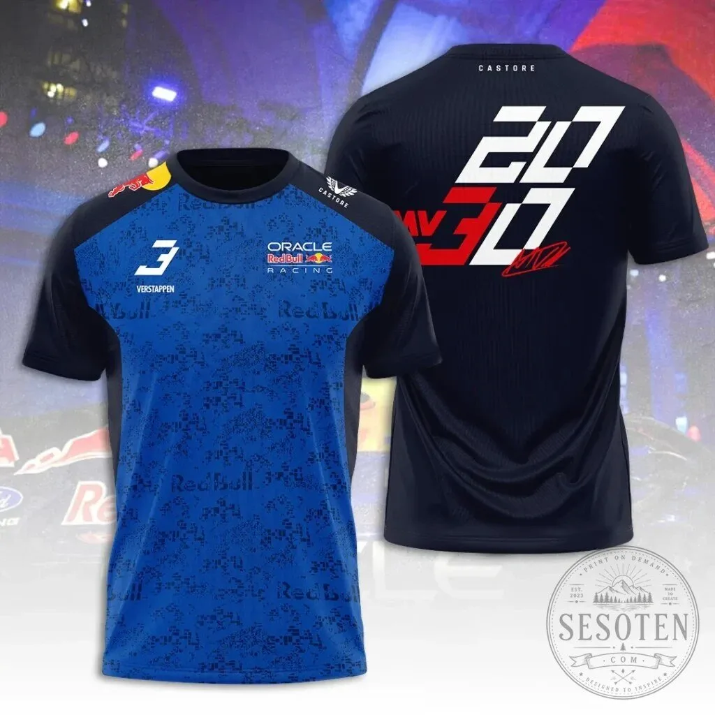 Fan T-Shirt for Max Verstappen and the Oracle Red Bull Racing Formula 1 Team