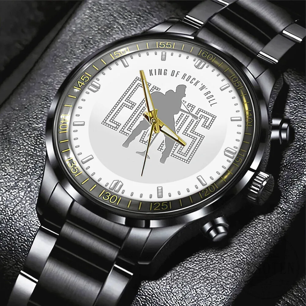 Elvis Presley King of Rock and Roll Stainless Steel Analog Watch
