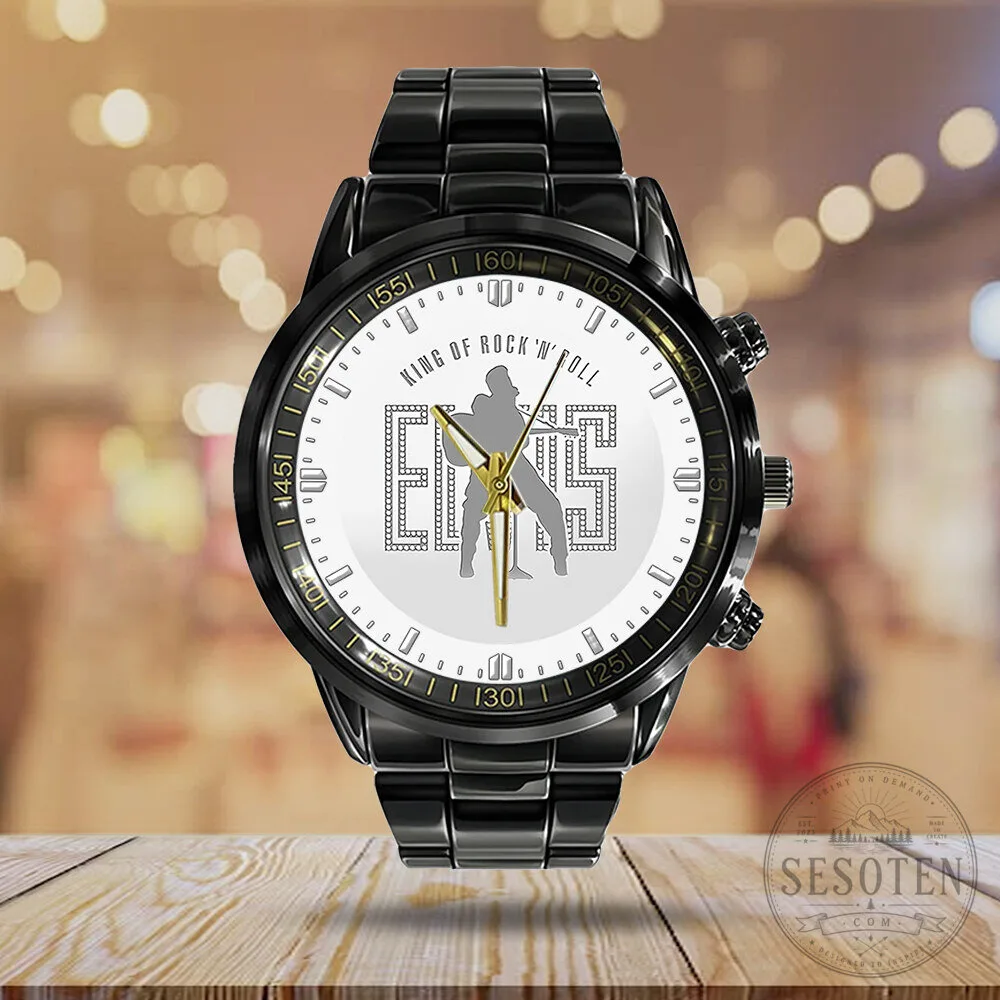 Elvis Presley King of Rock and Roll Stainless Steel Analog Watch 9 Elvis Presley King of Rock and Roll Stainless Steel Analog Watch