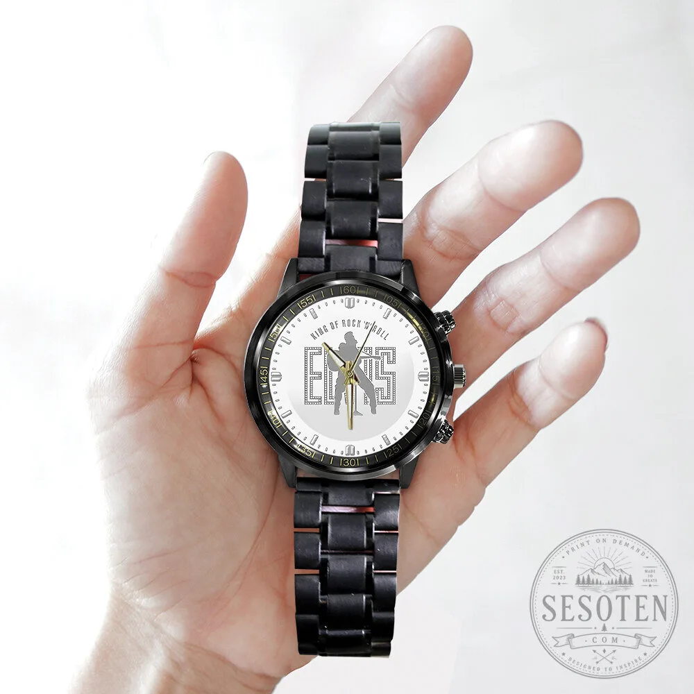 Elvis Presley King of Rock and Roll Stainless Steel Analog Watch 10 Elvis Presley King of Rock and Roll Stainless Steel Analog Watch
