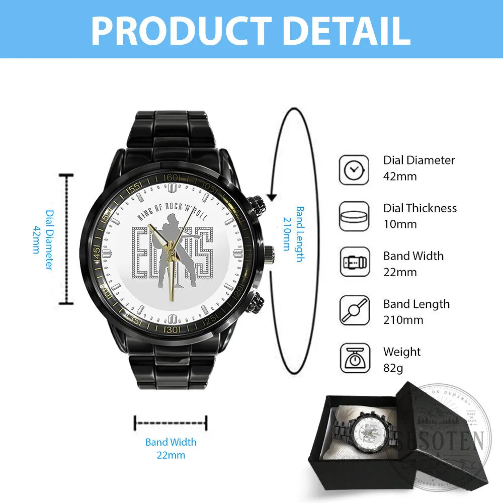 Elvis Presley King of Rock and Roll Stainless Steel Analog Watch 11 Elvis Presley King of Rock and Roll Stainless Steel Analog Watch