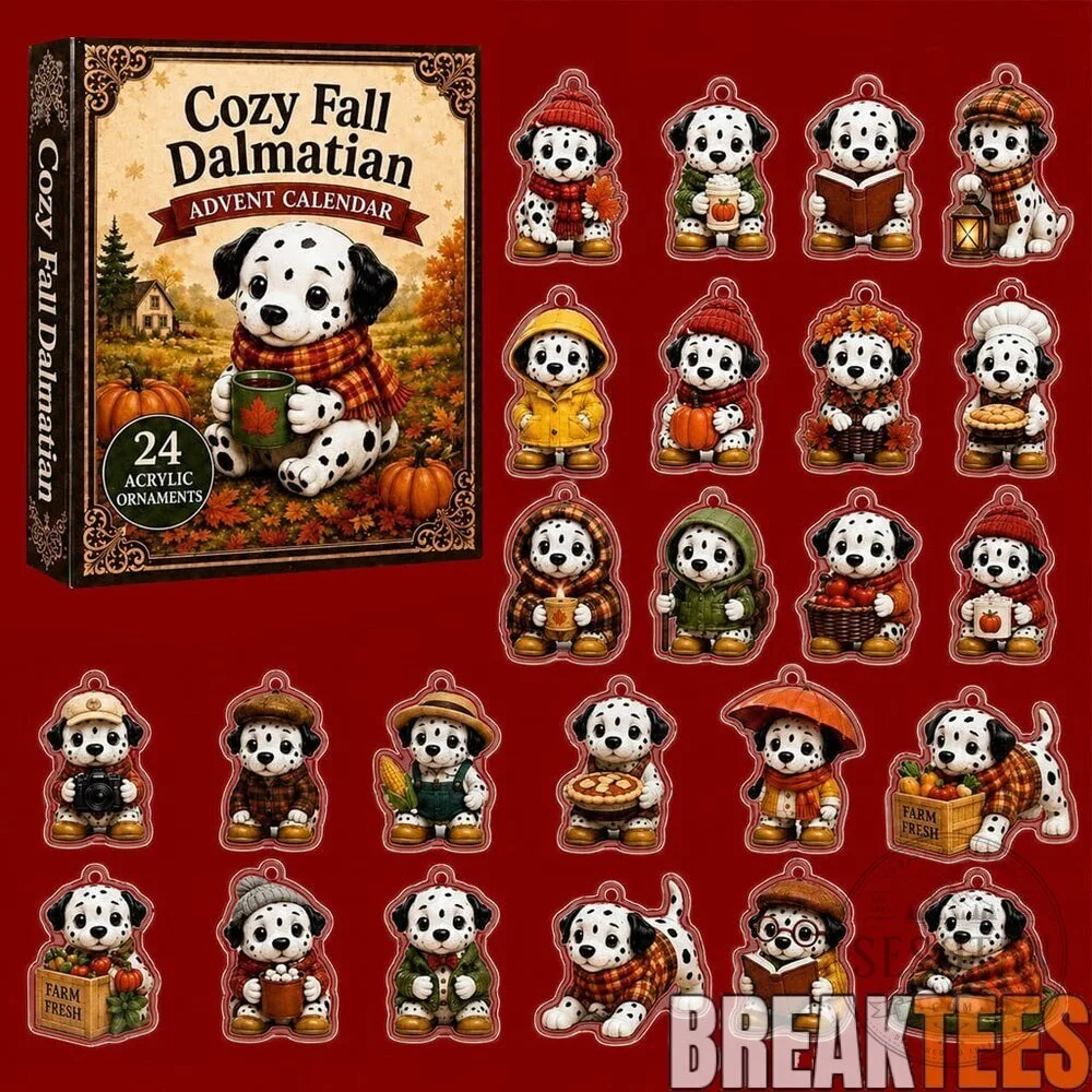Cozy Fall Dalmatian Dog Christmas Advent Calendar 7 Cozy Fall Dalmatian Dog Christmas Advent Calendar