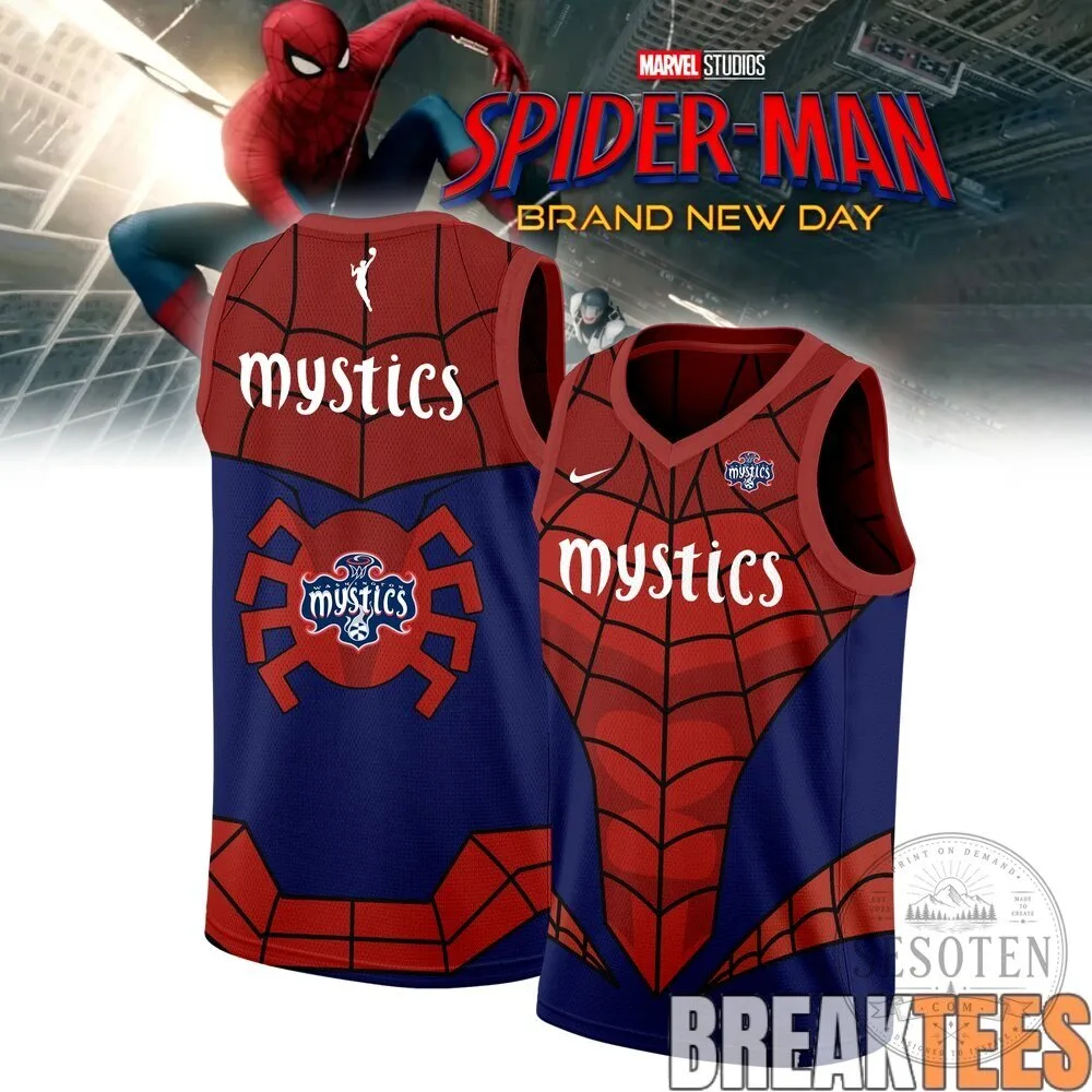 Washington Mystics Spider-Man Brand New Day Basketball Jersey