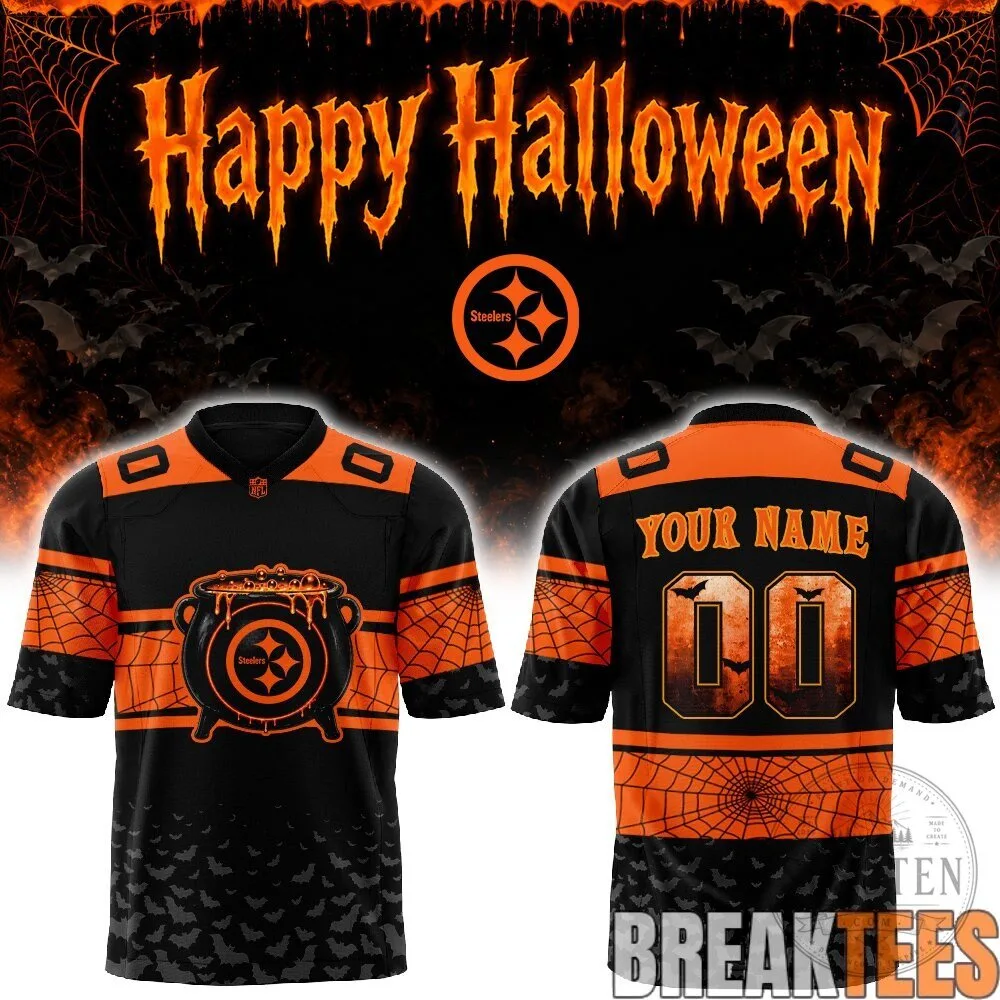 Pittsburgh Steelers Halloween Custom Football Jersey