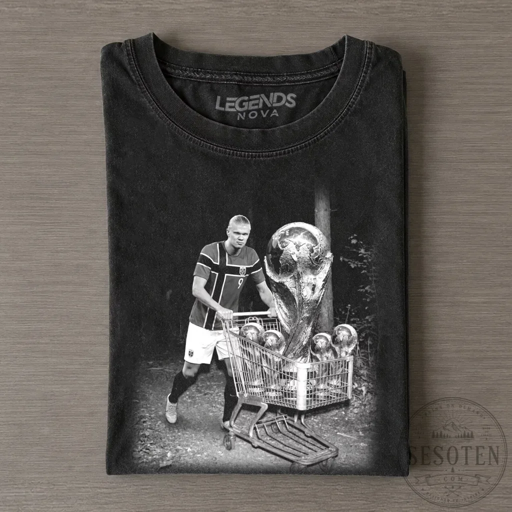 Norway 2026 T-shirt featuring Erling Haaland Norway 2026 T-shirt featuring Erling Haaland
