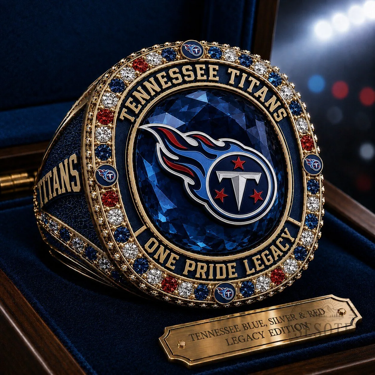 Limited Edition Titans Round Engraved Ring
