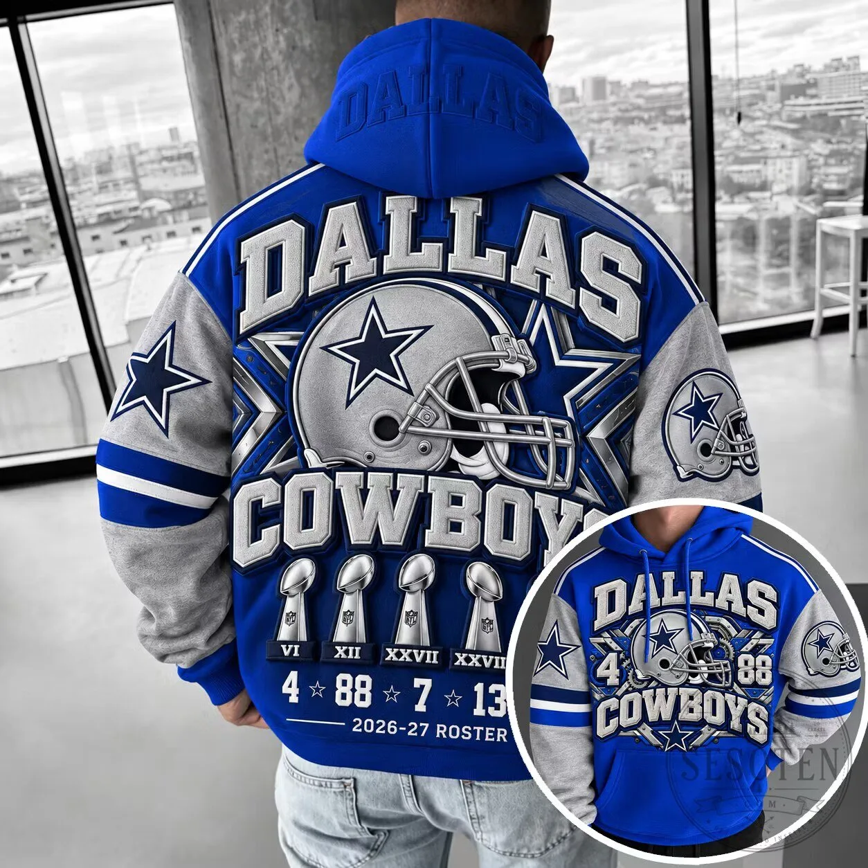 Dallas Cowboys Football Team Super Bowl Champions Hoodie