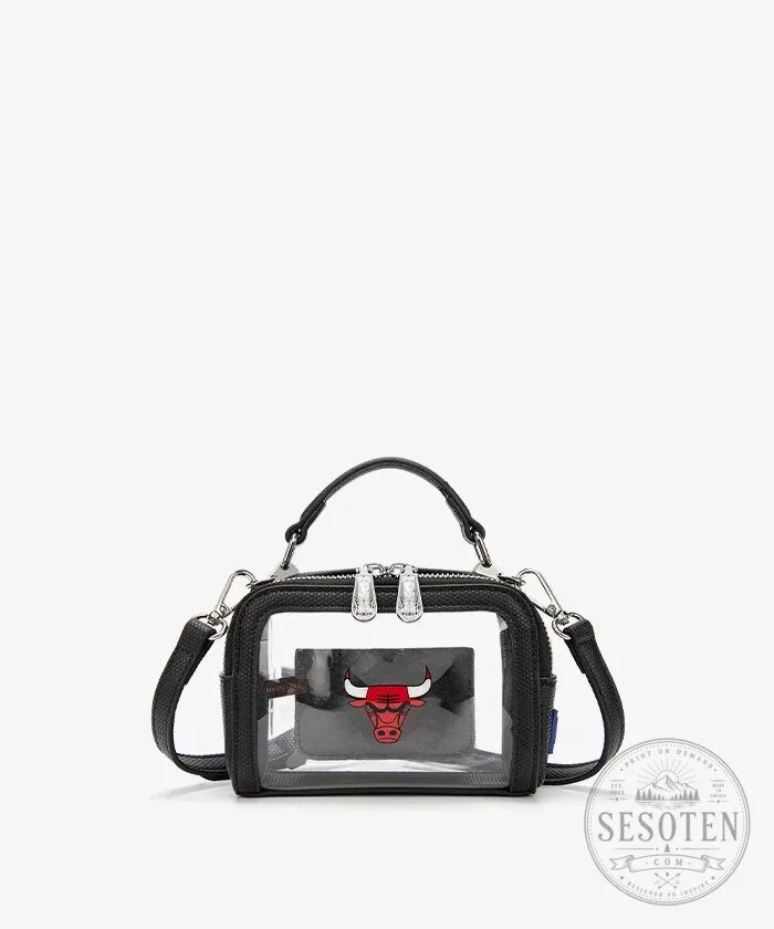 Chicago Bulls Clear Crossbody Bag with Removable Inner Pouch