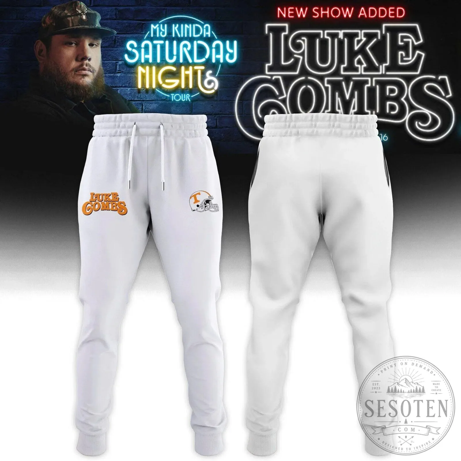 Luke Combs My Kinda Saturday Night Tour Tee from Neyland Stadium Concert 9 Luke Combs My Kinda Saturday Night Tour Tee from Neyland Stadium Concert