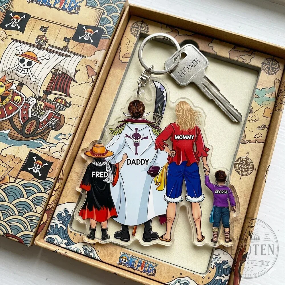 One Piece Family Portrait Personalized Keychain 1 One Piece Family Portrait Personalized Keychain