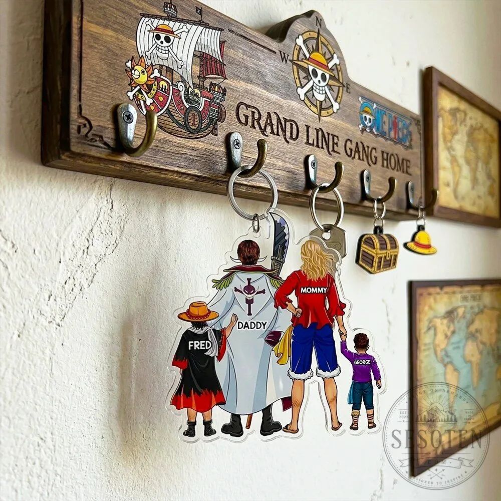 One Piece Family Portrait Personalized Keychain 11 One Piece Family Portrait Personalized Keychain