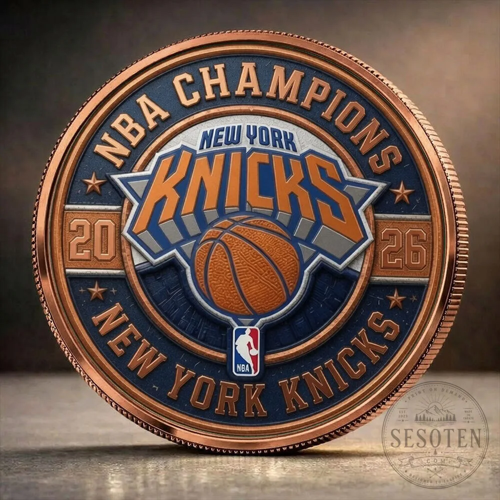 New York Knicks NBA Champions 2026 Commemorative Gold Coin 9 New York Knicks NBA Champions 2026 Commemorative Gold Coin