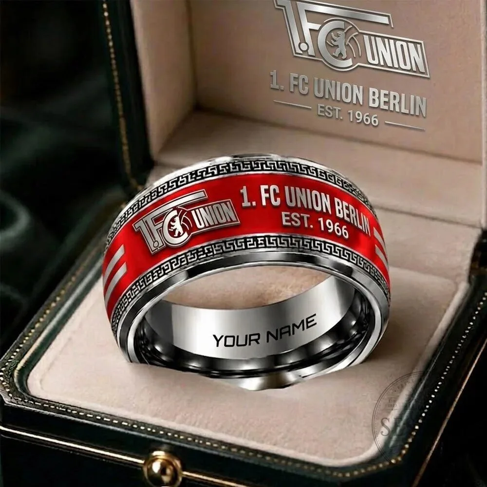 1. FC Union Berlin Bundesliga Personalized Engraved Ring
