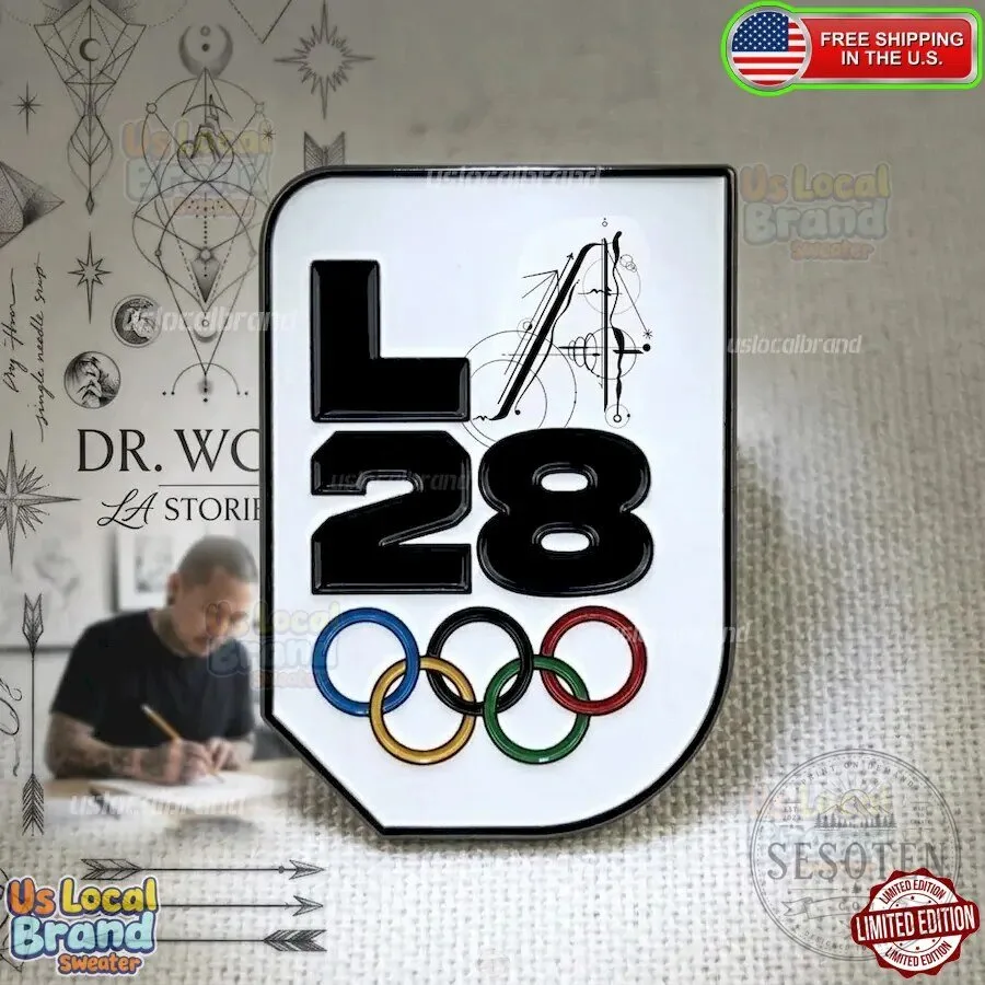 LA28 Los Angeles 2028 Summer Olympics Games Rings Enamel Pin 2 LA28 Los Angeles 2028 Summer Olympics Games Rings Enamel Pin