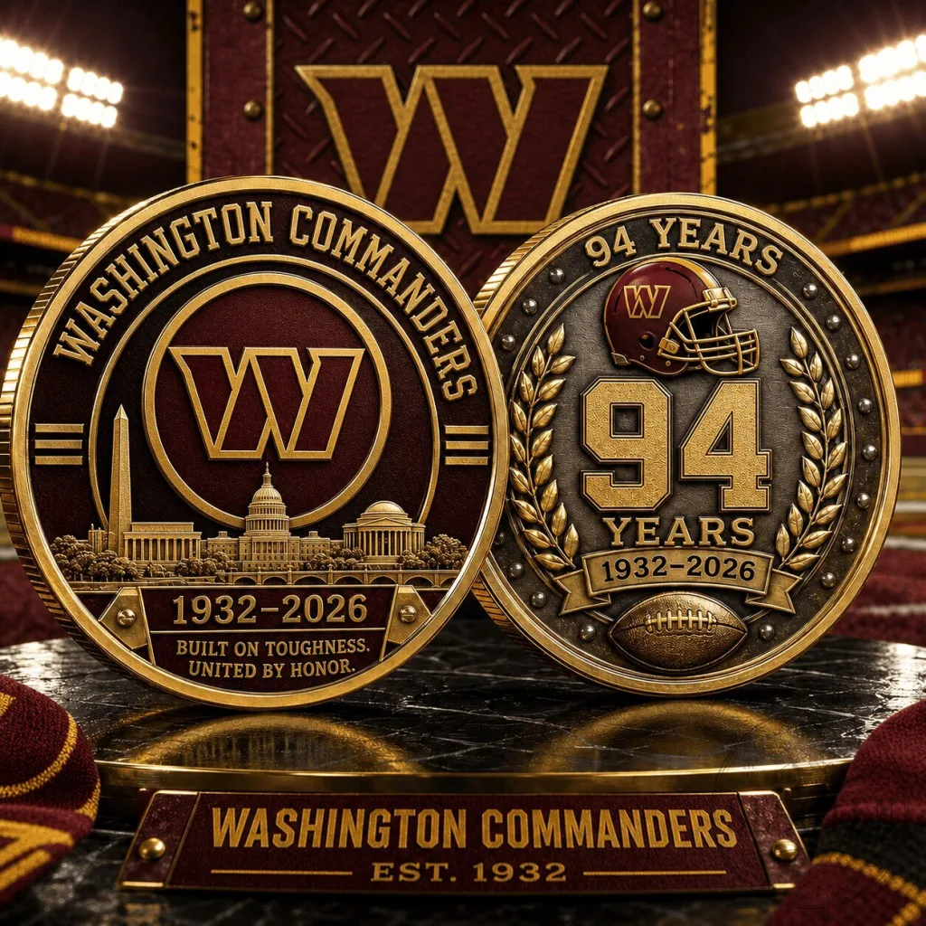Washington Commanders 94th Anniversary Commemorative Coin NFL Football Team Washington Commanders 94th Anniversary Commemorative Coin NFL Football Team