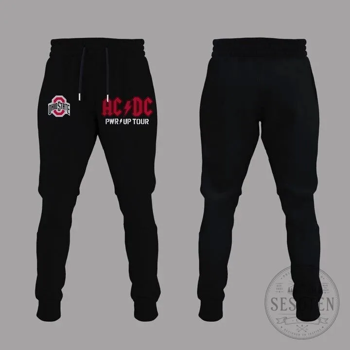 Black T-Shirt Featuring Ohio State Football for the 2026 AC/DC Power Up Tour 12 Black T-Shirt Featuring Ohio State Football for the 2026 AC/DC Power Up Tour