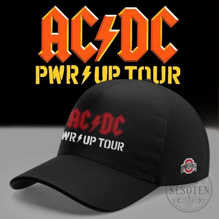 Black T-Shirt Featuring Ohio State Football for the 2026 AC/DC Power Up Tour 13 Black T-Shirt Featuring Ohio State Football for the 2026 AC/DC Power Up Tour