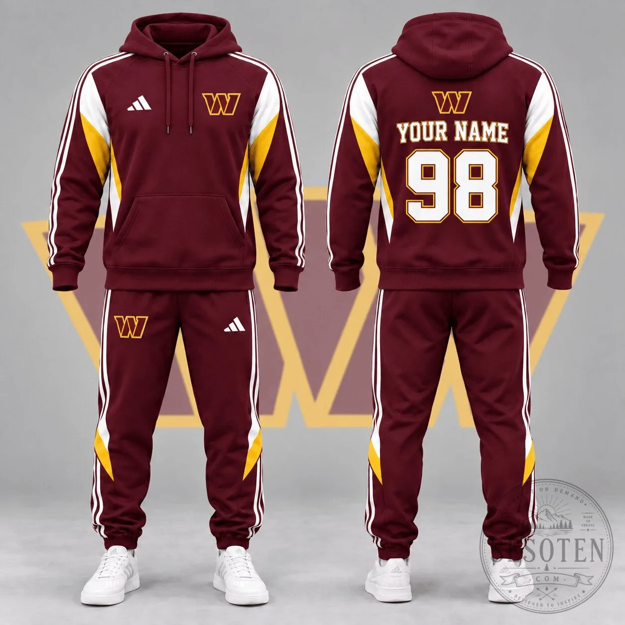 Washington Commanders Personalized Hoodie and Jogger Pants Set