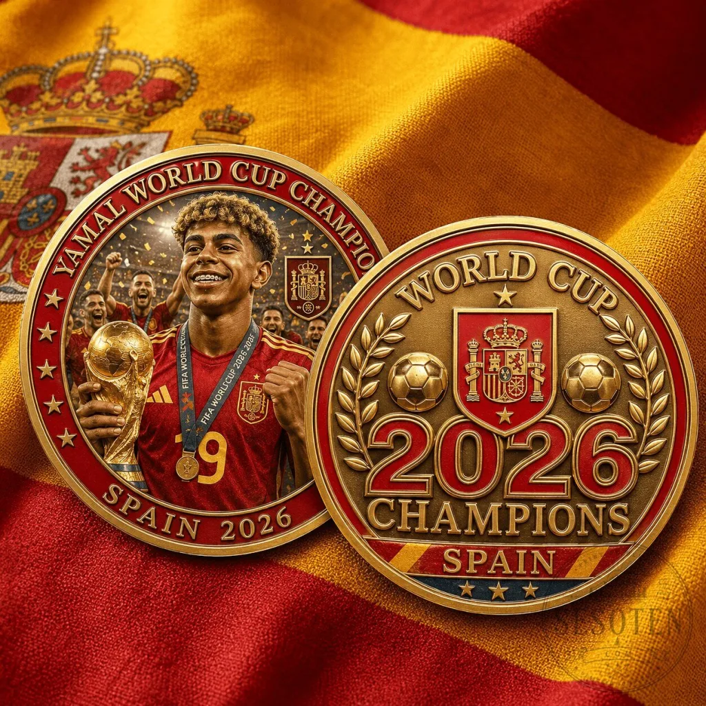 Commemorative Coin Celebrating Spain's 2026 World Cup Championship Commemorative Coin Celebrating Spain's 2026 World Cup Championship