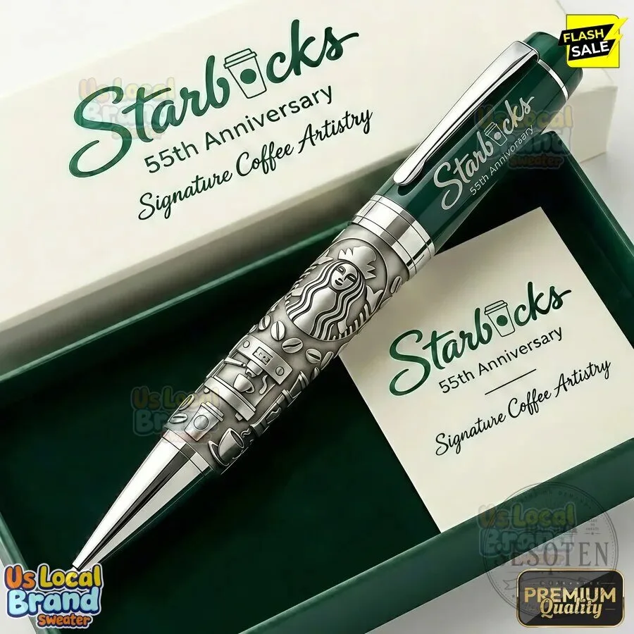 Starbucks 55th Anniversary Siren Logo Rollerball Pen 7 Starbucks 55th Anniversary Siren Logo Rollerball Pen