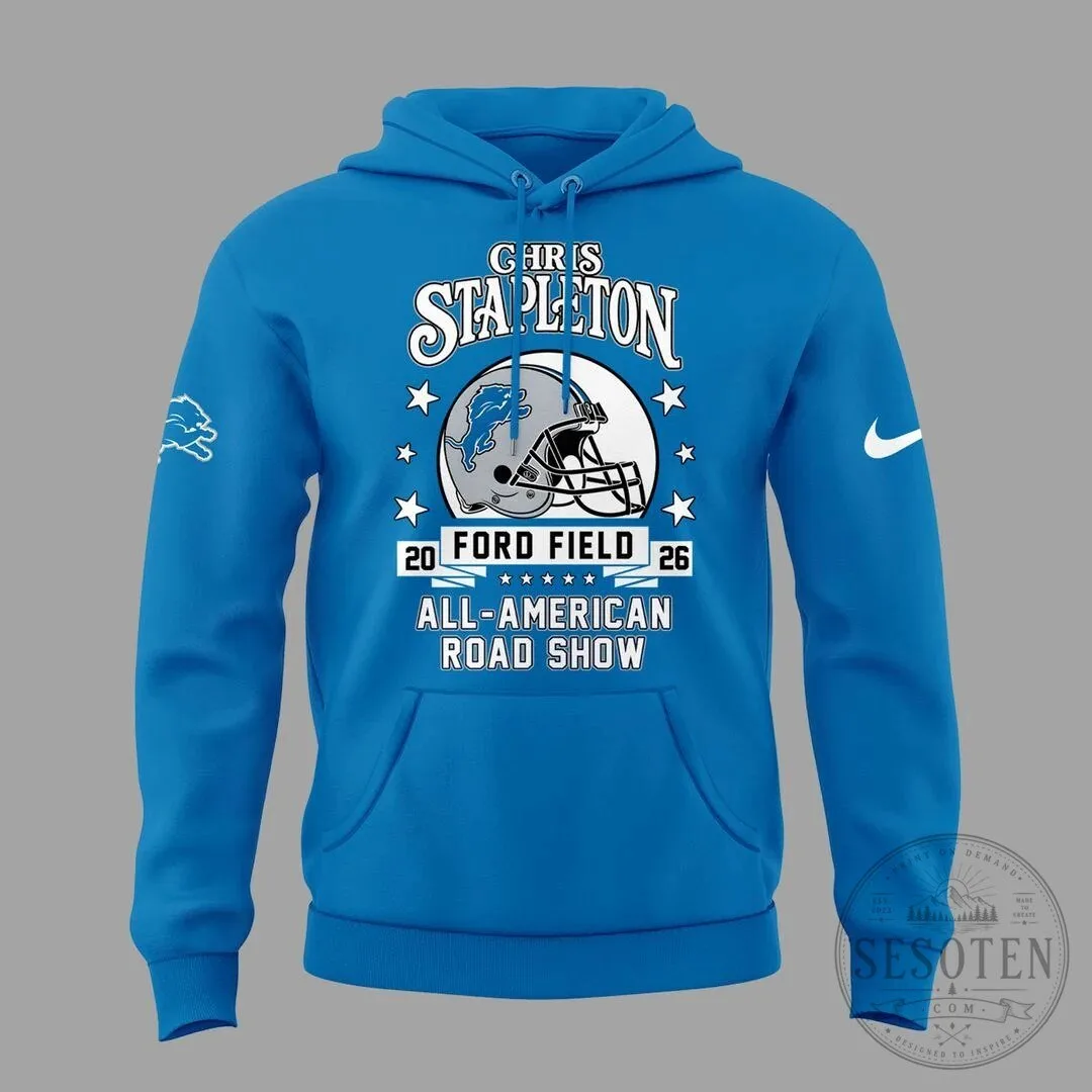 Detroit Lions Concert Hoodie for Chris Stapleton's All-American Road Show 8 Detroit Lions Concert Hoodie for Chris Stapleton
