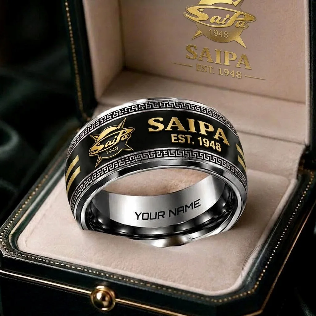 SaiPa Liiga Ice Hockey Team Custom Name Ring for Men and Women