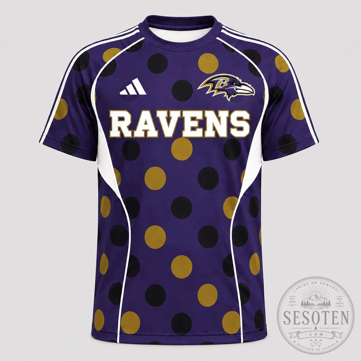 Baltimore Ravens Polka Dot Game Day Football Sports Jersey