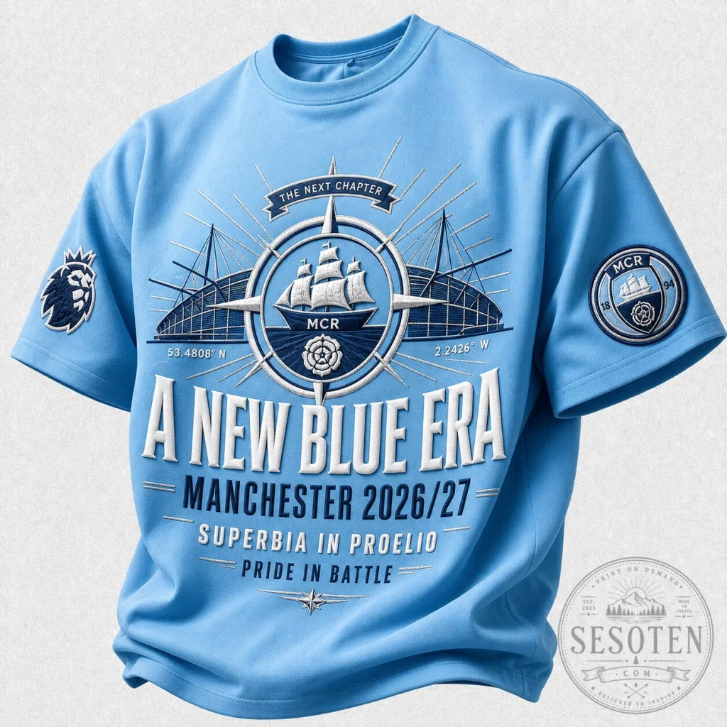 Manchester City Football Club A New Blue Era 202627 T-Shirt Manchester City Football Club A New Blue Era 2026/27 T-Shirt