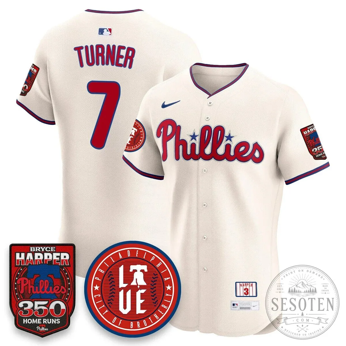 Philadelphia Phillies Bryce Harper 350 Home Runs Baseball Jersey 60 Philadelphia Phillies Bryce Harper 350 Home Runs Baseball Jersey