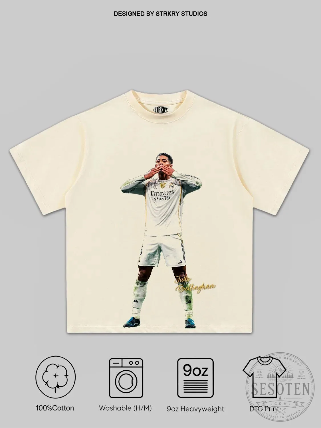 Jude Bellingham Real Madrid Footballer T-Shirt