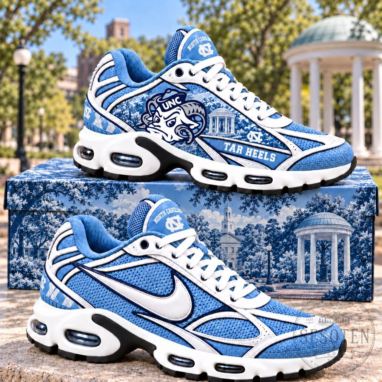 University of North Carolina Tar Heels Athletic Team Sneakers