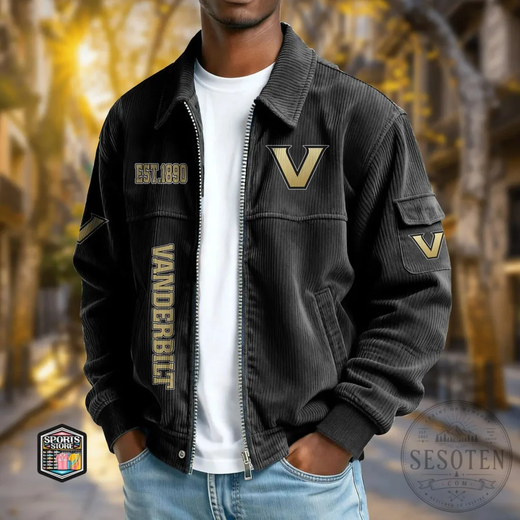 Vanderbilt Commodores Corduroy Varsity Jacket Vanderbilt Commodores Corduroy Varsity Jacket