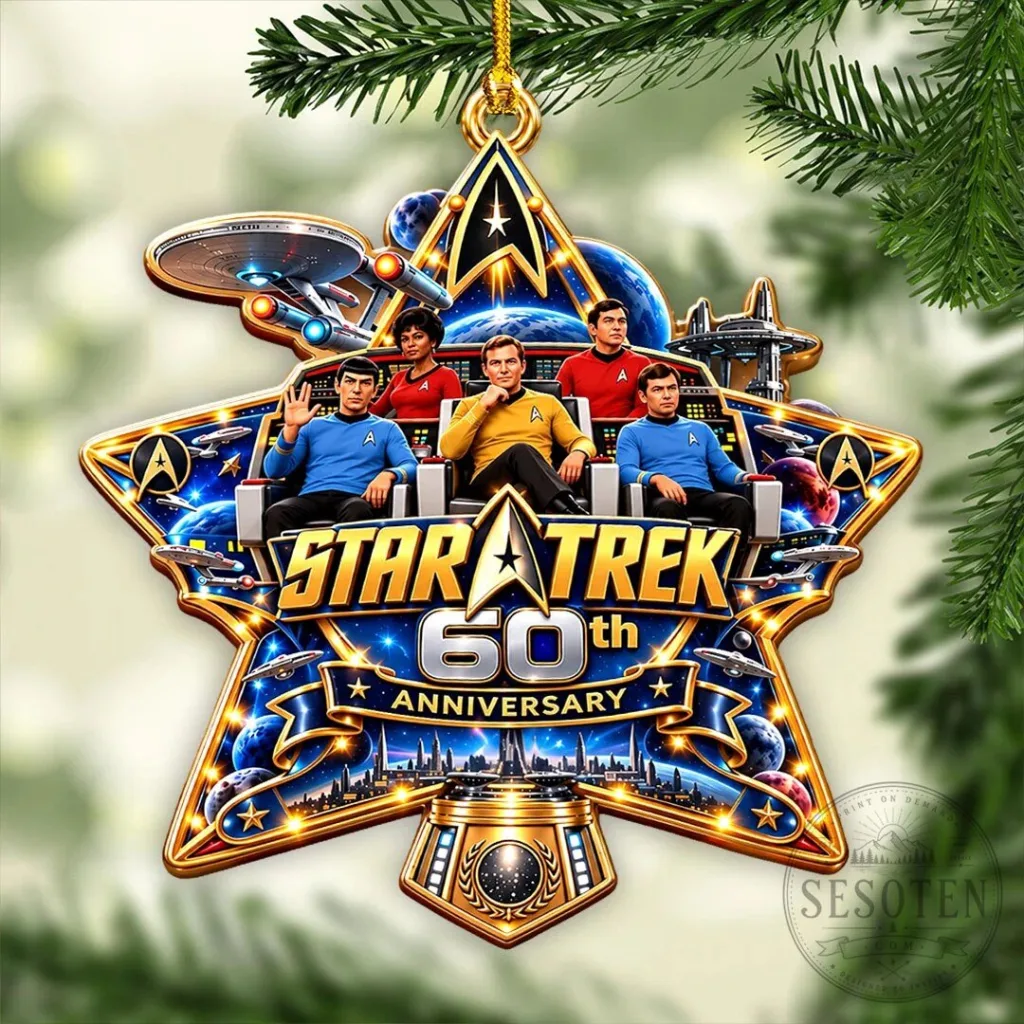 Star Trek 60th Anniversary Starfleet Command Christmas Ornament 1 Star Trek 60th Anniversary Starfleet Command Christmas Ornament