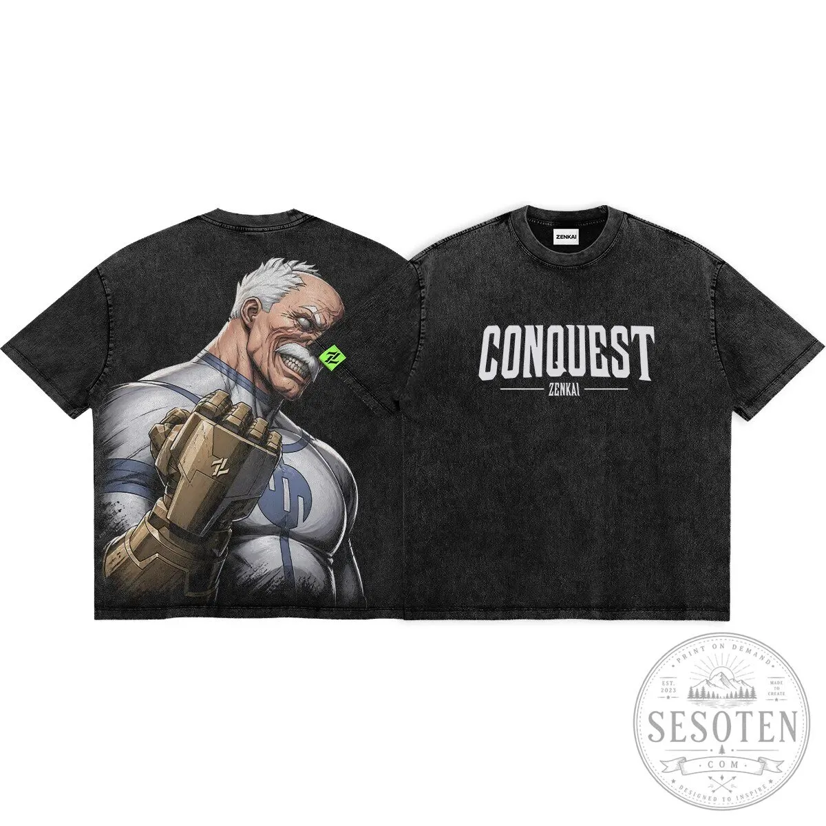 Zenkai Conquest Invincible Omni-Man Inspired Slaughter Graphic T-Shirt
