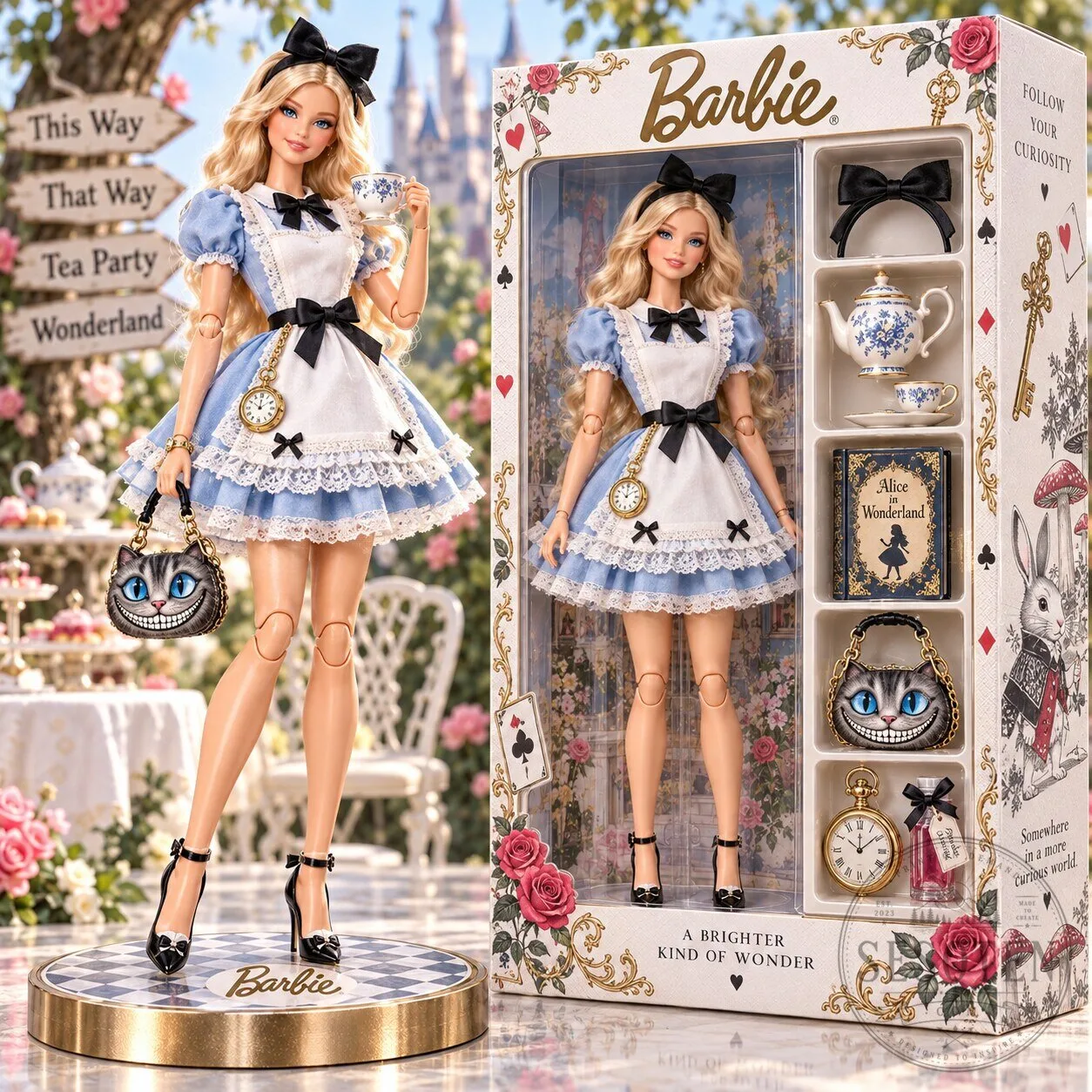 Barbie Alice In Wonderland Commemorative Collector Doll