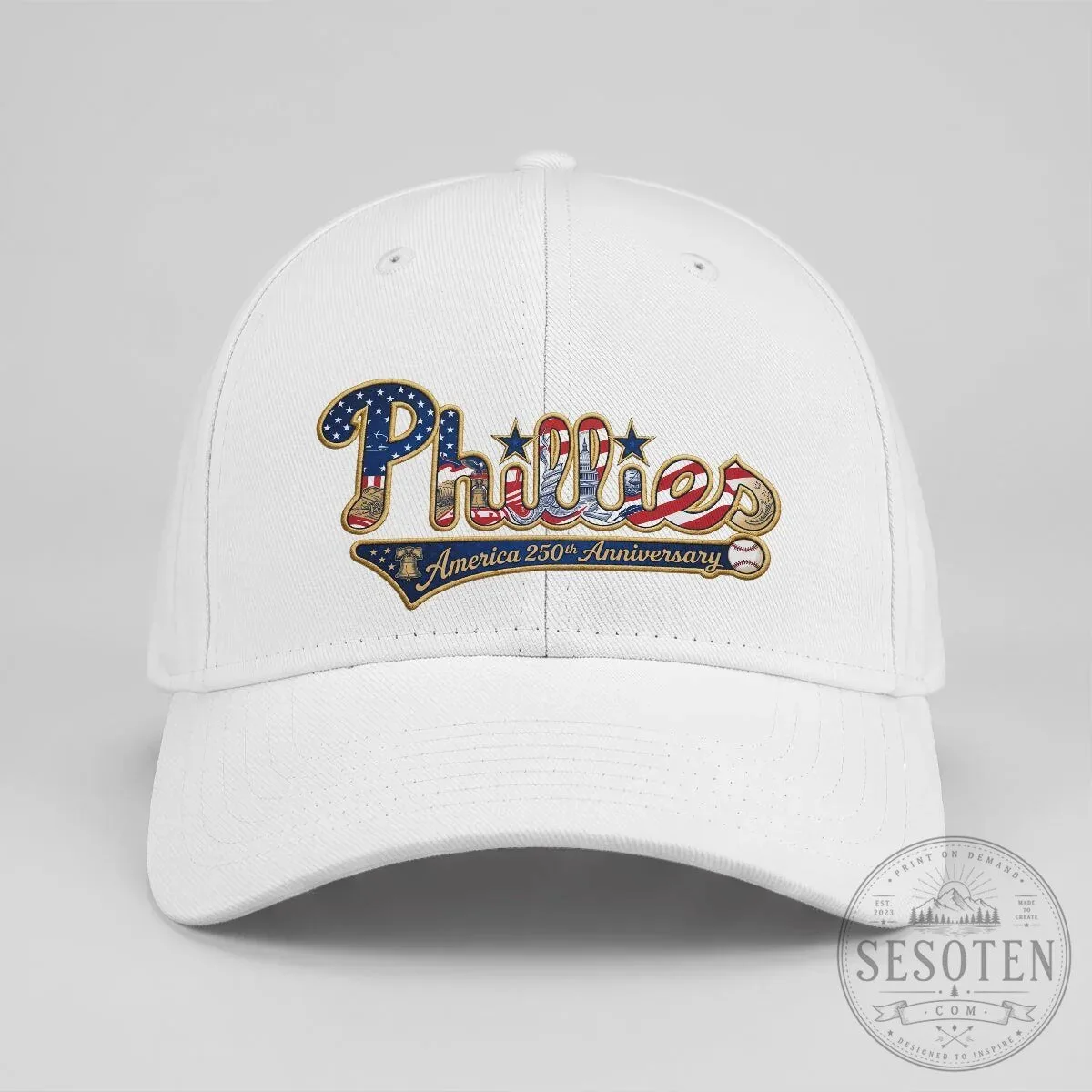 Baseball Cap for America's 250th Anniversary - Philadelphia Phillies Hat