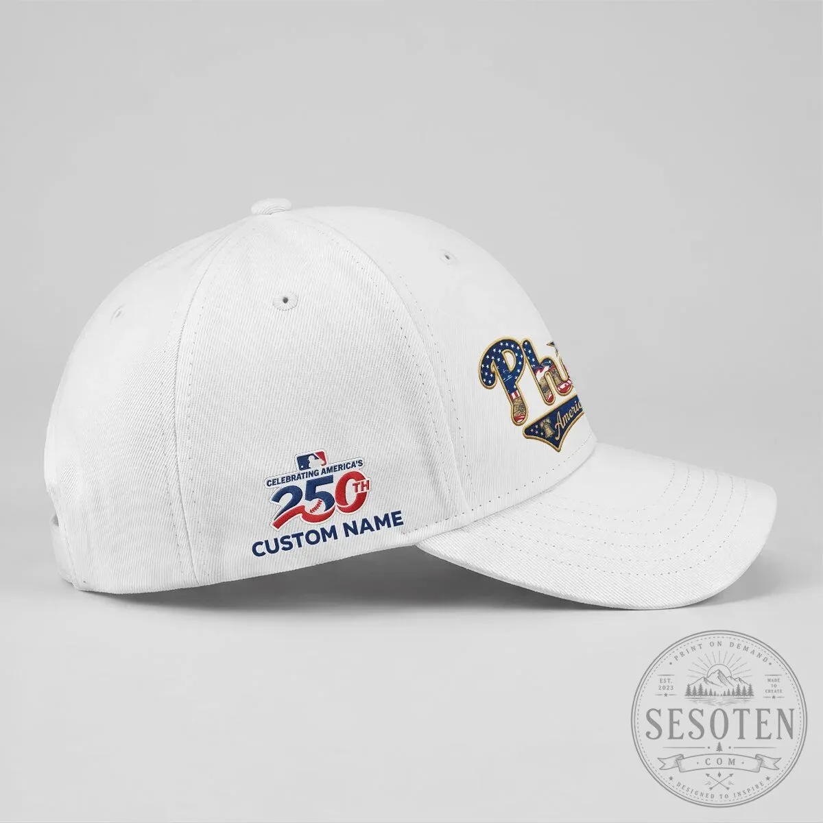 Baseball Cap for America's 250th Anniversary - Philadelphia Phillies Hat 16 Baseball Cap for America