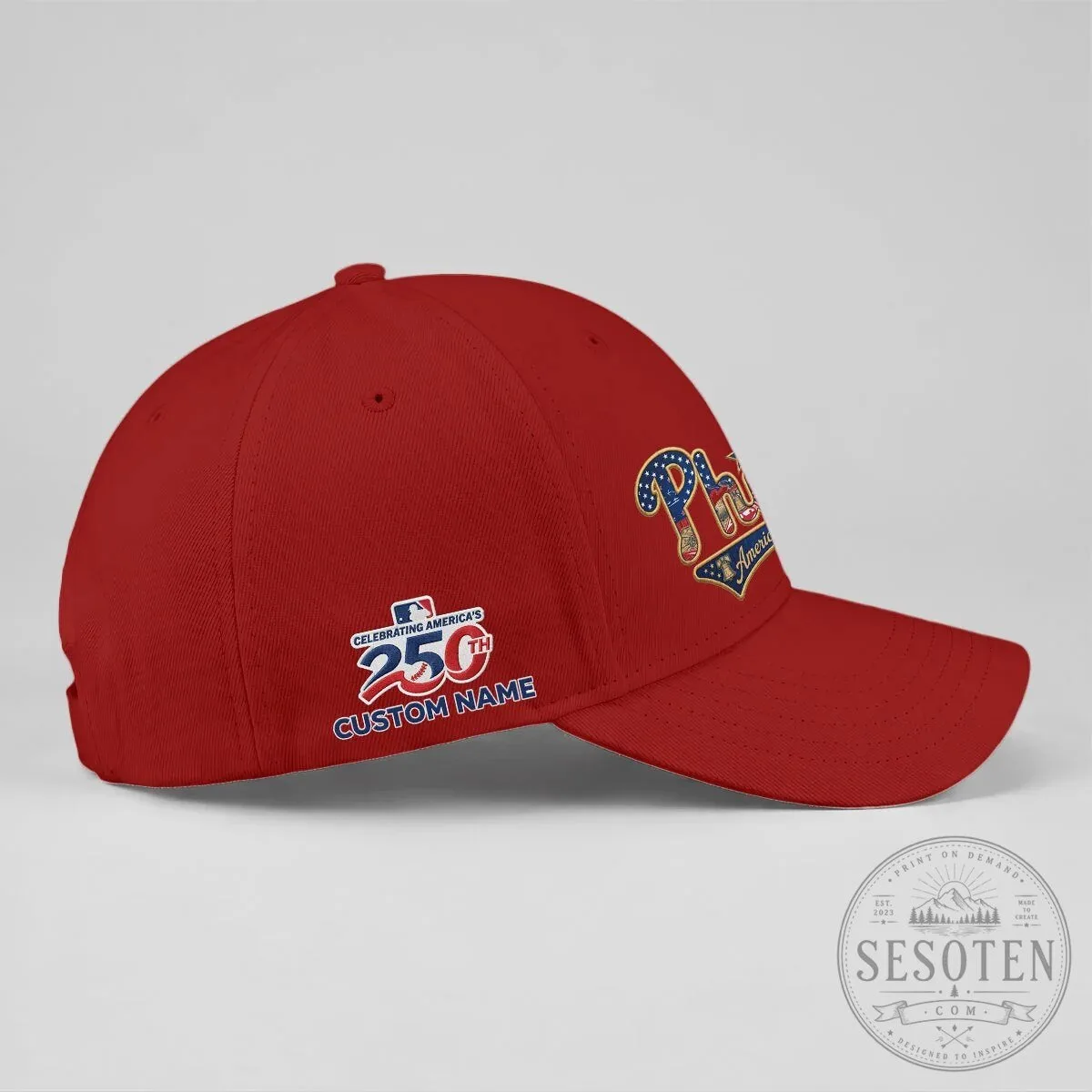 Baseball Cap for America's 250th Anniversary - Philadelphia Phillies Hat 19 Baseball Cap for America
