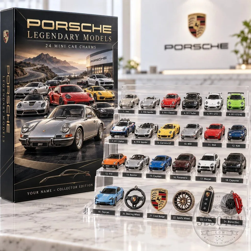 Porsche Legendary Models 24 Mini Car Charms Advent Calendar Gift Box Porsche Legendary Models 24 Mini Car Charms Advent Calendar Gift Box