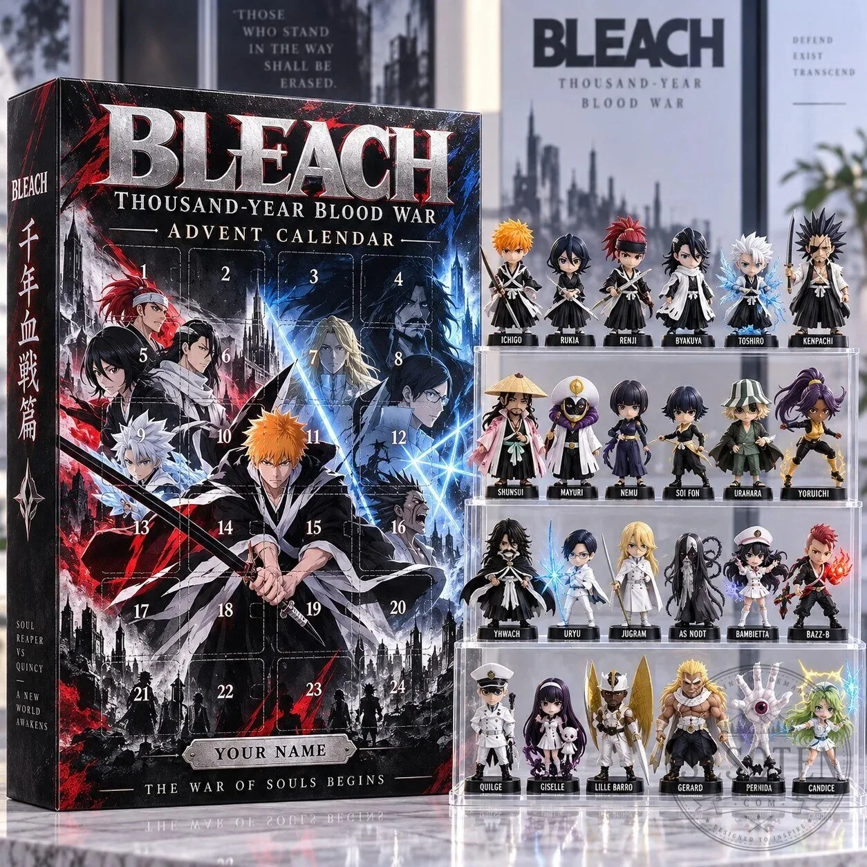 Bleach Thousand-Year Blood War Anime Advent Calendar with 24 Figurines