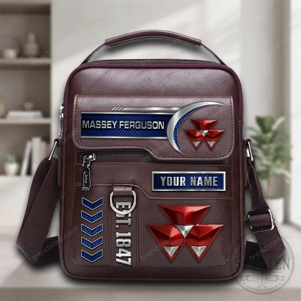 Massey Ferguson Personalized Leather Crossbody Bag
