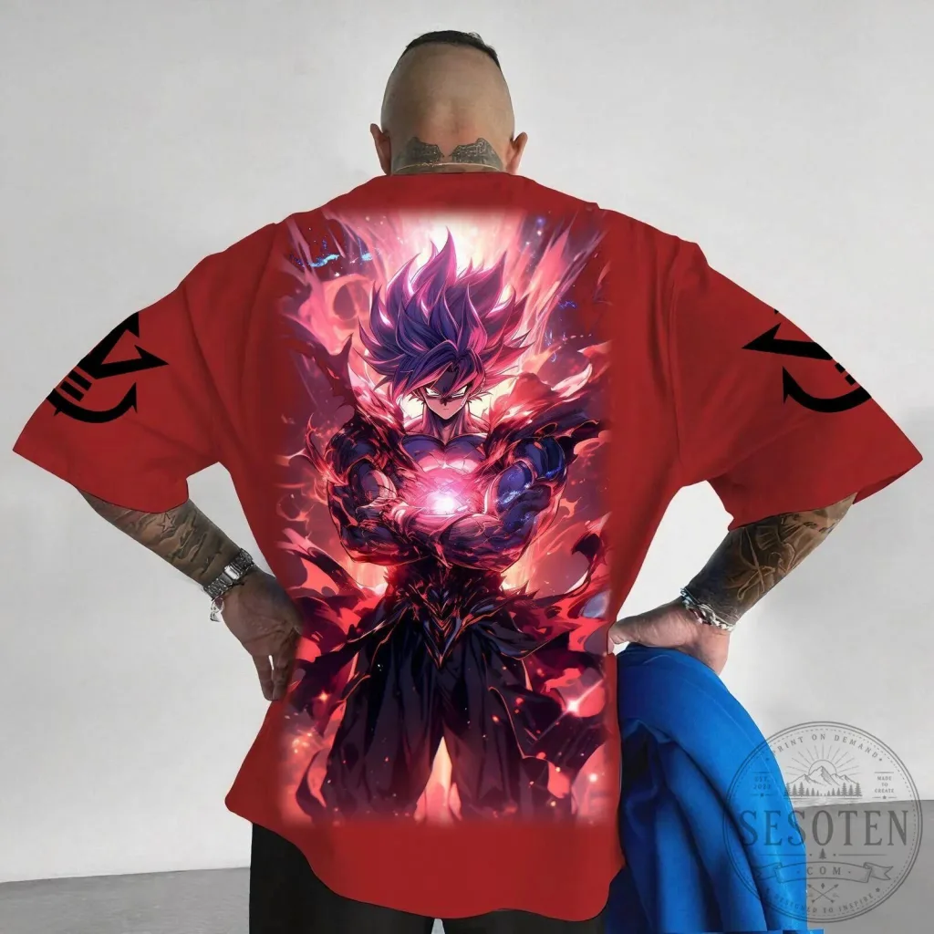 Dragon Ball Super Goku Super Saiyan God Red Anime Graphic T-Shirt Dragon Ball Super Goku Super Saiyan God Red Anime Graphic T-Shirt