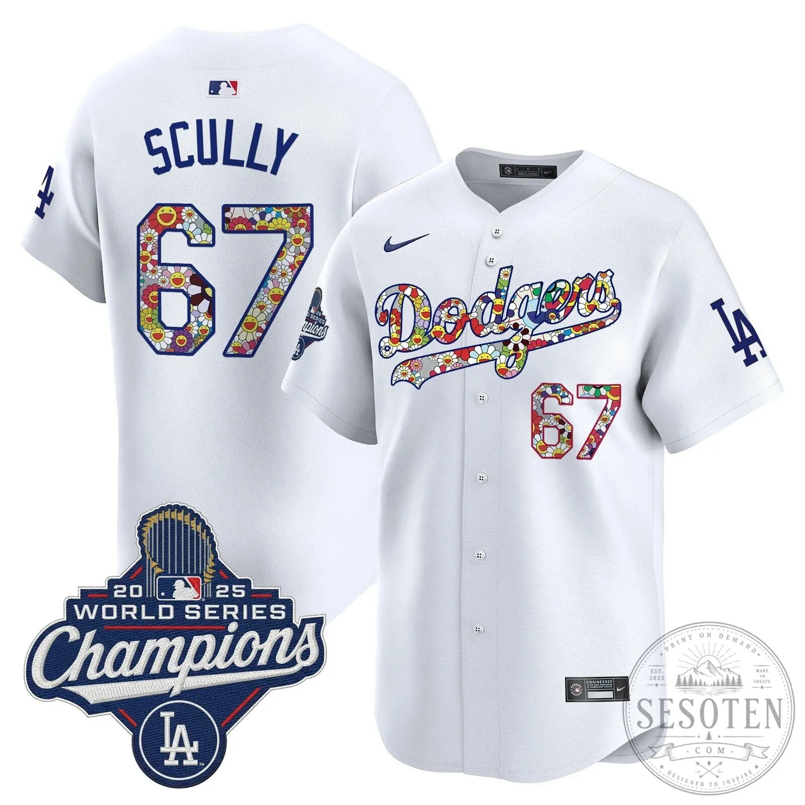 Takashi Murakami Los Angeles Dodgers Shohei Ohtani World Series Champions Jersey 62 Takashi Murakami Los Angeles Dodgers Shohei Ohtani World Series Champions Jersey