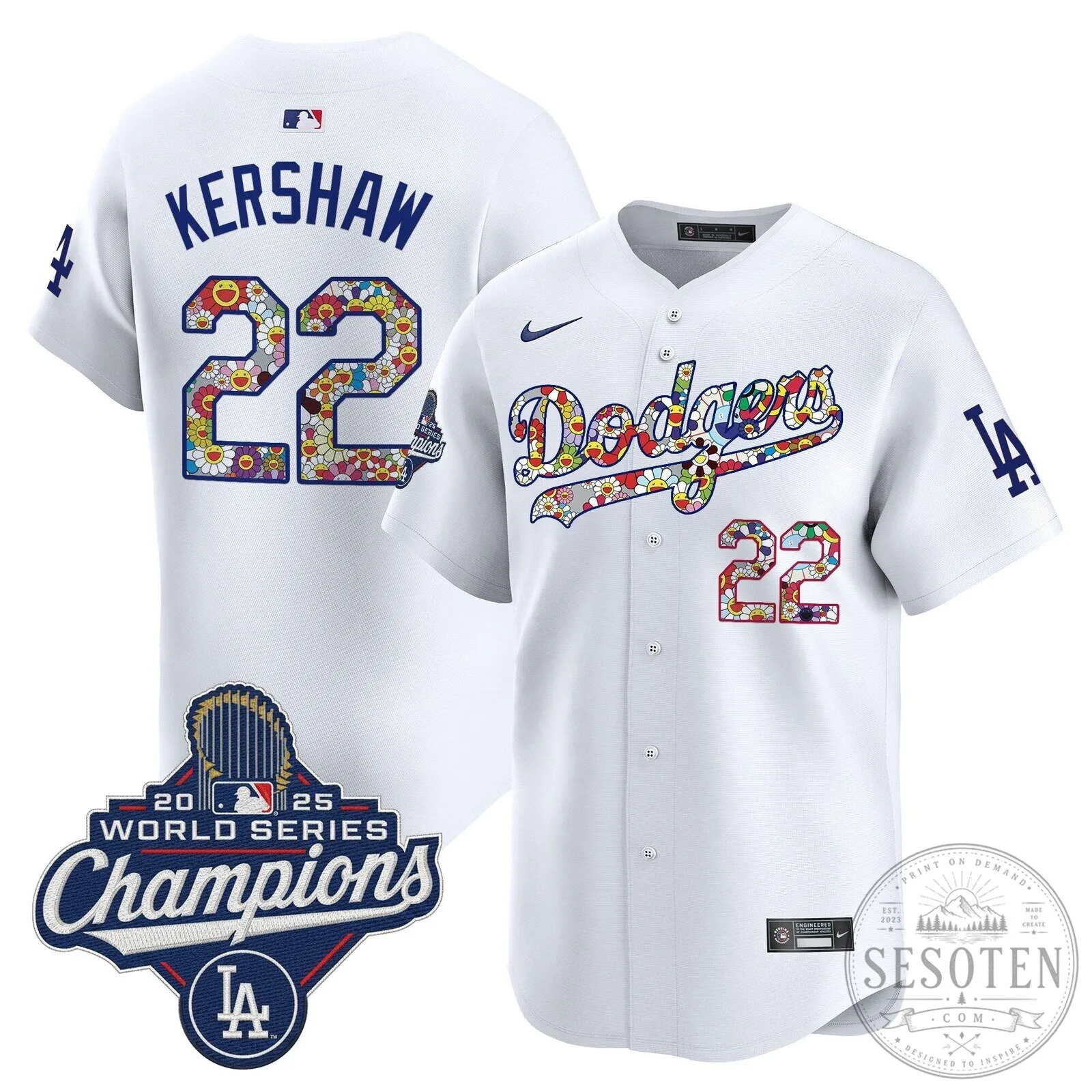 Takashi Murakami Los Angeles Dodgers Shohei Ohtani World Series Champions Jersey 63 Takashi Murakami Los Angeles Dodgers Shohei Ohtani World Series Champions Jersey