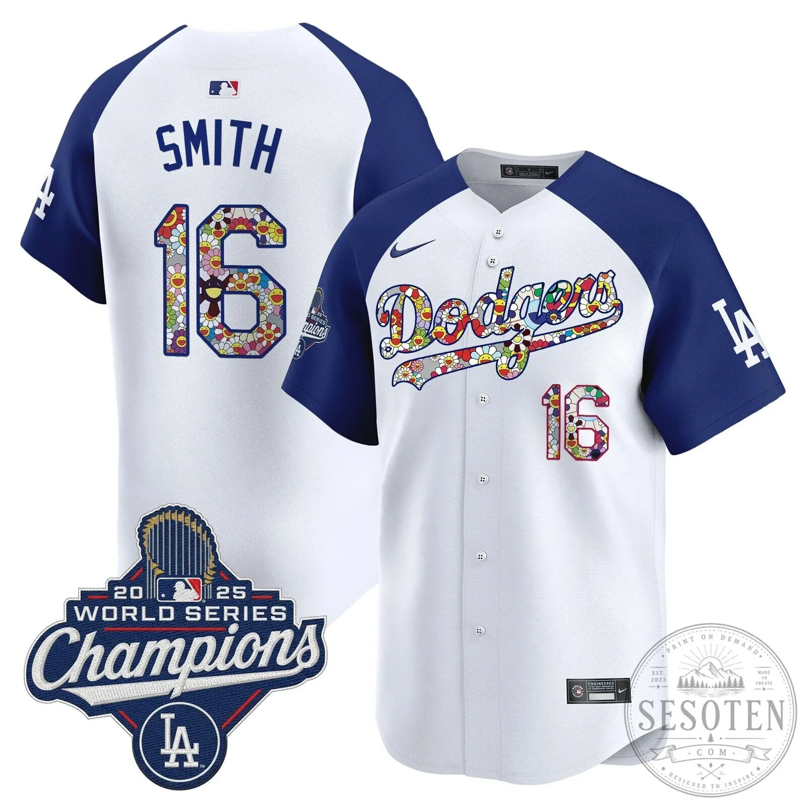 Takashi Murakami Los Angeles Dodgers Shohei Ohtani World Series Champions Jersey 77 Takashi Murakami Los Angeles Dodgers Shohei Ohtani World Series Champions Jersey