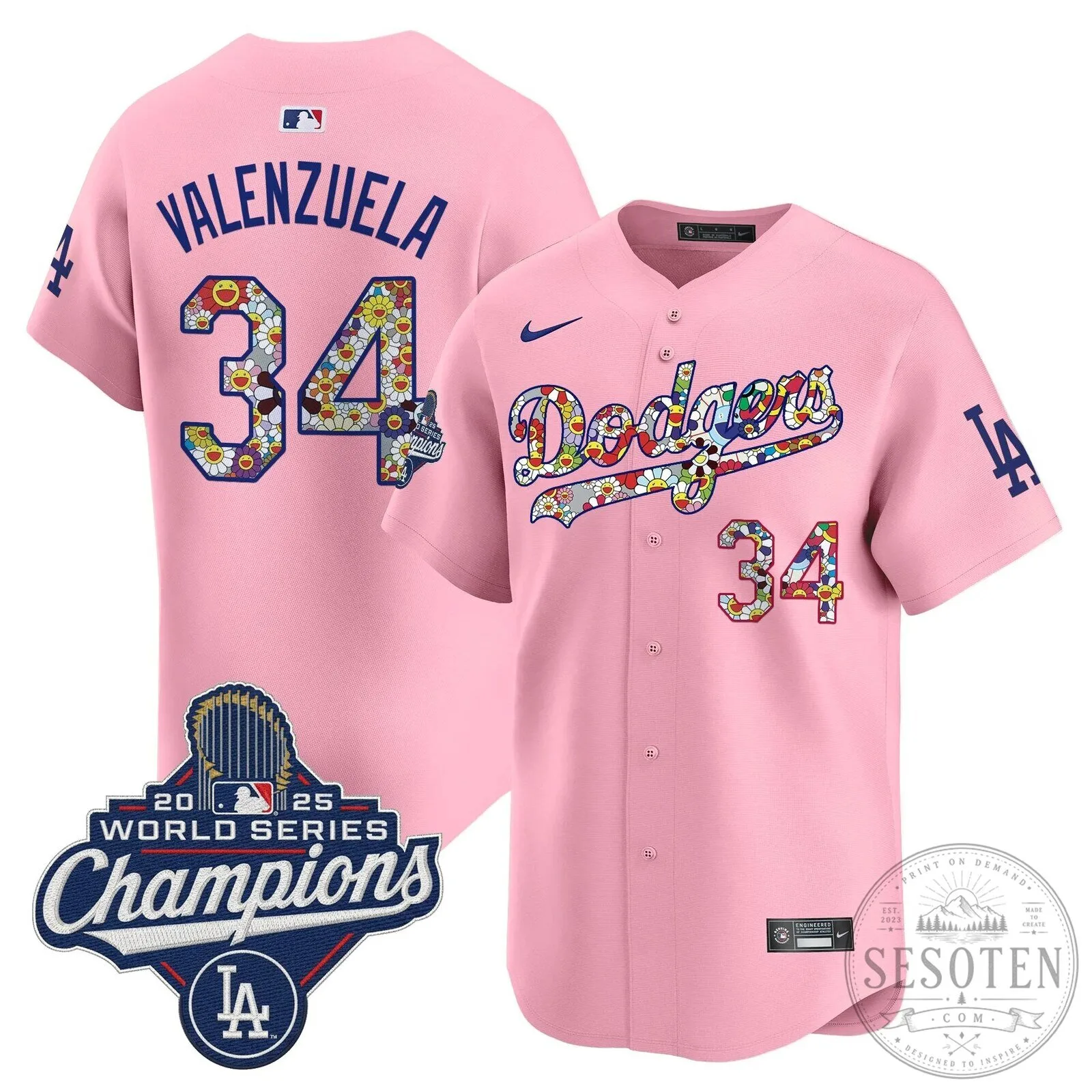 Takashi Murakami Los Angeles Dodgers Shohei Ohtani World Series Champions Jersey 85 Takashi Murakami Los Angeles Dodgers Shohei Ohtani World Series Champions Jersey