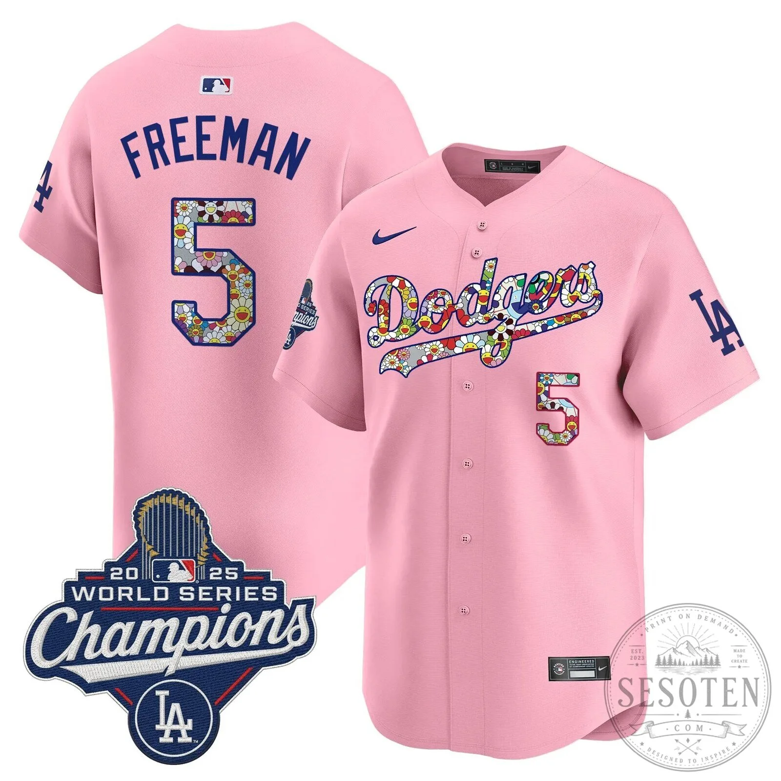 Takashi Murakami Los Angeles Dodgers Shohei Ohtani World Series Champions Jersey 86 Takashi Murakami Los Angeles Dodgers Shohei Ohtani World Series Champions Jersey