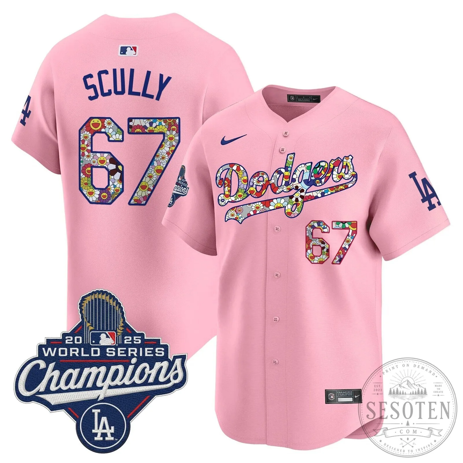 Takashi Murakami Los Angeles Dodgers Shohei Ohtani World Series Champions Jersey 88 Takashi Murakami Los Angeles Dodgers Shohei Ohtani World Series Champions Jersey