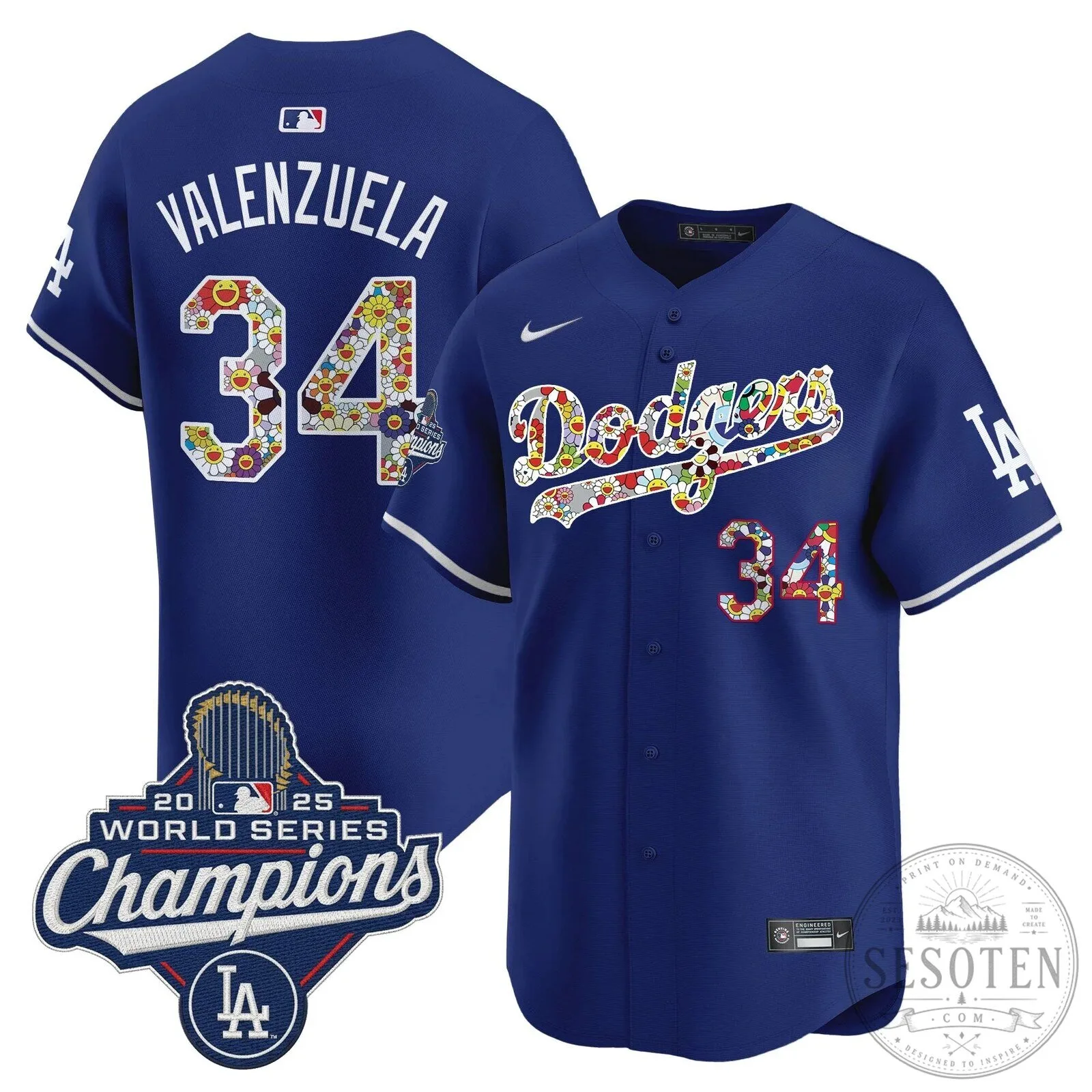Takashi Murakami Los Angeles Dodgers Shohei Ohtani World Series Champions Jersey 98 Takashi Murakami Los Angeles Dodgers Shohei Ohtani World Series Champions Jersey